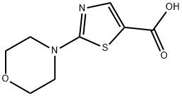 2-MORPHOLINO-1,3-THIAZOLE-5-CARBOXYLIC ACID Struktur