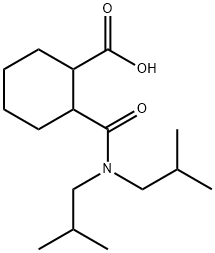 2-DIISOBUTYLCARBAMOYL-CYCLOHEXANECARBOXYLIC ACID Struktur