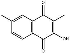 1,4-Naphthalenedione, 2-hydroxy-3,6-dimethyl- (9CI) Struktur