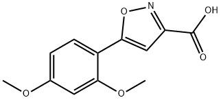 5-(2,4-ジメトキシフェニル)-1,2-オキサゾール-3-カルボン酸 化學(xué)構(gòu)造式