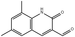 6,8-DIMETHYL-2-OXO-1,2-DIHYDRO-3-QUINOLINECARBALDEHYDE Struktur