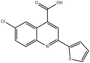 6-CHLORO-2-THIEN-2-YLQUINOLINE-4-CARBOXYLIC ACID Struktur