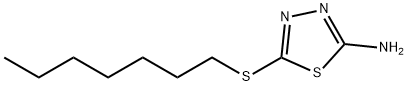 2-Amino-5-(heptylthio)-1,3,4-thiadiazole Struktur