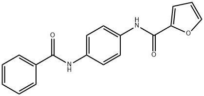 2-FURANCARBOXAMIDE, N-[4-(BENZOYLAMINO)PHENYL]- Struktur