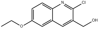 2-CHLORO-6-ETHOXYQUINOLINE-3-METHANOL Struktur