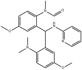 N-(2-[(2-DIMETHYLAMINO-5-METHOXY-PHENYL)-(PYRIDIN-2-YLAMINO)-METHYL]-4-METHOXY-PHENYL)-N-METHYL-FORMAMIDE Struktur