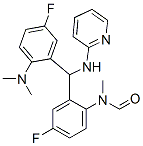 N-(2-[(2-DIMETHYLAMINO-5-FLUORO-PHENYL)-(PYRIDIN-2-YLAMINO)-METHYL]-4-FLUORO-PHENYL)-N-METHYL-FORMAMIDE Struktur