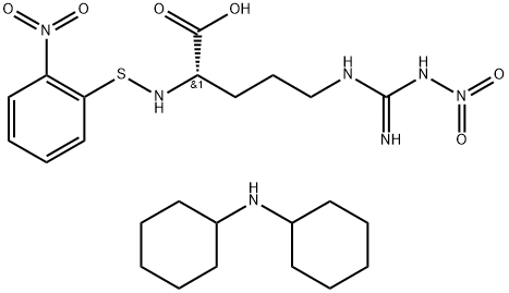 2-NITROPHENYLSULFANYL-N-OMEGA-NITRO-L-ARGININE DICYCLOHEXYLAMMONIUM SALT Struktur