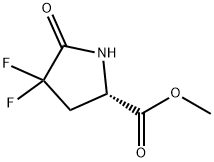 L-Proline, 4,4-difluoro-5-oxo-, methyl ester (9CI) Struktur