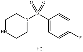 1-(4-FLUORO-BENZENESULFONYL)-PIPERAZINE HYDROCHLORIDE Struktur