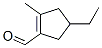 1-Cyclopentene-1-carboxaldehyde, 4-ethyl-2-methyl- (9CI) Struktur