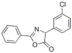 5(4H)-Oxazolone,  4-(3-chlorophenyl)-2-phenyl- Struktur