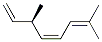 (3R,4Z)-3,7-Dimethyl-1,4,6-octatriene Struktur