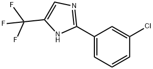 2-(3-氯苯基)-5-(三氟甲基)-1H-咪唑, 33469-14-6, 結(jié)構(gòu)式