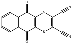 Dithiaanthraquinone-2,3-dinitrile Structure