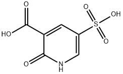 2-Hydroxy-5-sulfopyridine-3-carboxylic acid Struktur