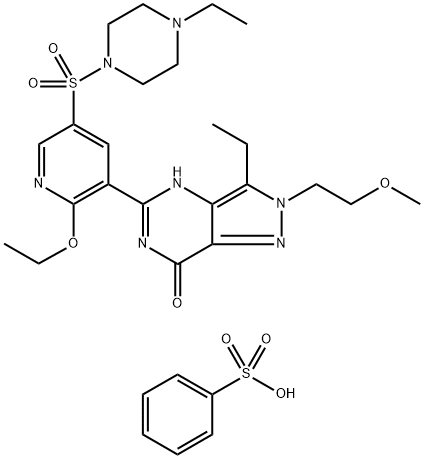 Gisadenafil Besylate Struktur