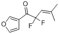 3-Penten-1-one, 2,2-difluoro-1-(3-furanyl)-4-methyl- (9CI) Struktur