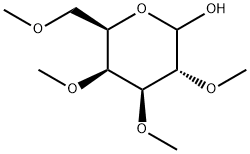 Galactopyranose, 2,3,4,6-tetra-O-methyl-, D- Struktur