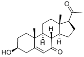 Pregn-5-ene-7,20-dione, 3-beta-hydroxy- Struktur