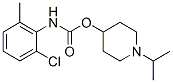 2-Chloro-6-methylcarbanilic acid 1-isopropyl-4-piperidinyl ester Struktur