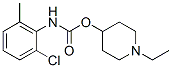 2-Chloro-6-methylcarbanilic acid 1-ethyl-4-piperidinyl ester Struktur