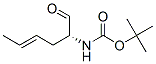 Carbamic acid, [(1R,3E)-1-formyl-3-pentenyl]-, 1,1-dimethylethyl ester (9CI) Struktur