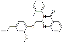 2-[(4-Allyl-2-methoxyphenoxy)methyl]-3-(o-tolyl)quinazolin-4(3H)-one Struktur