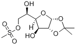 1,2,O-Isopropylidene-6-O-methylsulfonyl-a-D-glucofuranose Struktur