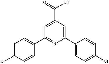 2,6-bis(4-chlorophenyl)-4-pyridinecarboxylic acid Struktur