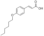 p-(hexyloxy)cinnamic acid Struktur