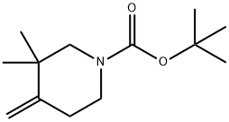 tert-butyl 3,3-dimethyl-4-methylidenepiperidine-1-carboxylate, 336182-49-1, 結(jié)構(gòu)式