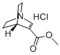 1-Azabicyclo[2.2.2]oct-2-ene-3-carboxylic acid methyl ester hydrochloride Struktur