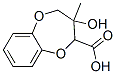 2H-1,5-Benzodioxepin-2-carboxylic  acid,  3,4-dihydro-3-hydroxy-3-methyl- Struktur