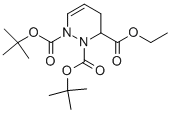 Tetrahydro-pyridazine-1,2,3-tricarboxylic  acid  1,2-di-tert-butyl  ester  3-ethyl  ester Struktur