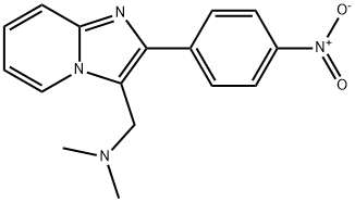 3-[(Dimethylamino)methyl]-2-(p-nitrophenyl)imidazo[1,2-a]pyridine Struktur