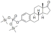 Estrone phosphoric acid bis(trimethylsilyl) ester Struktur