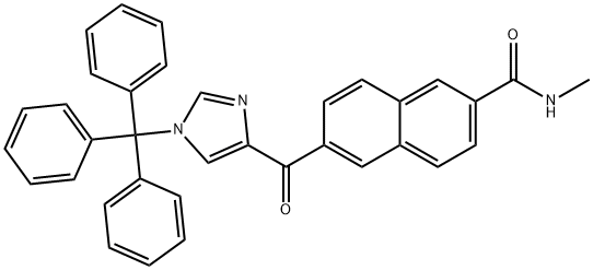 N-Methyl-6-(1-trityl-1H-iMidazole-4-carbonyl)-2-naphthaMide Struktur