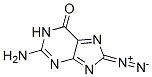 6H-Purin-6-one,  2-amino-8-diazo-1,8-dihydro- Struktur