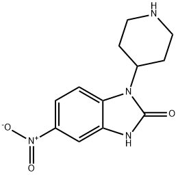 5-NITRO-1-PIPERIDIN-4-YL-1,3-DIHYDRO-BENZOIMIDAZOL-2-ONE Struktur