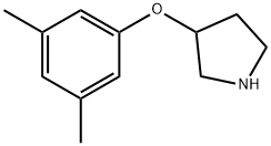 3-(3,4-DIMETHYLPHENOXY)PYRROLIDINE Struktur