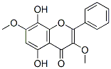 5,8-Dihydroxy-3,7-dimethoxyflavone Struktur