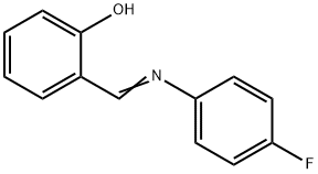 2-{[(4-fluorophenyl)imino]methyl}phenol Struktur