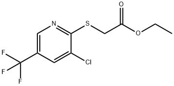 Ethyl  [3-Chloro-5-(trifluoromethyl)pyridin-2-yl]thio}acetate Struktur