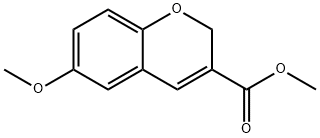 6-METHOXY-2H-CHROMENE-3-CARBOXYLIC ACID METHYL ESTER Struktur