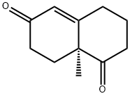 (S)-(+)-3,4,8,8A-TETRAHYDRO-8A-METHYL-1,6(2H,7H)-NAPHTHALENEDIONE Struktur