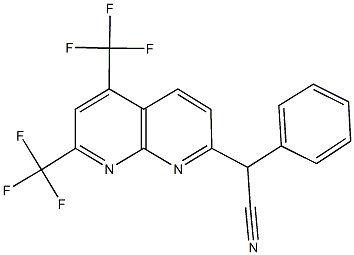 1,8-Naphthyridine-2-acetonitrile,alpha-phenyl-5,7-bis(trifluoromethyl)-(9CI) Struktur