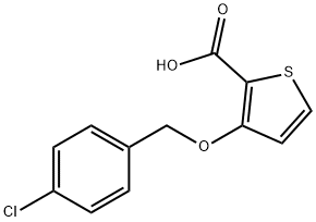 3-[(4-CHLOROBENZYL)OXY]-2-THIOPHENECARBOXYLIC ACID Struktur