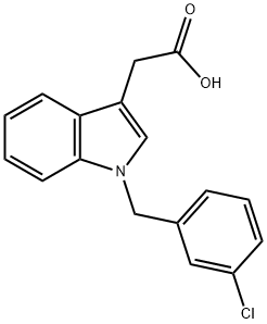 2-[1-(3-CHLOROBENZYL)-1H-INDOL-3-YL]ACETIC ACID Struktur