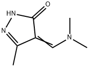 3H-Pyrazol-3-one, 4-[(dimethylamino)methylene]-2,4-dihydro-5-methyl- (9CI) Struktur